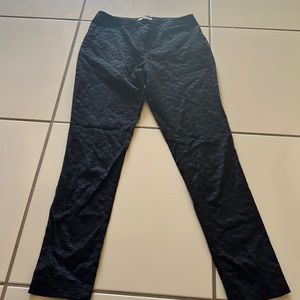 Black pants. Can be worn as business or casual attire.